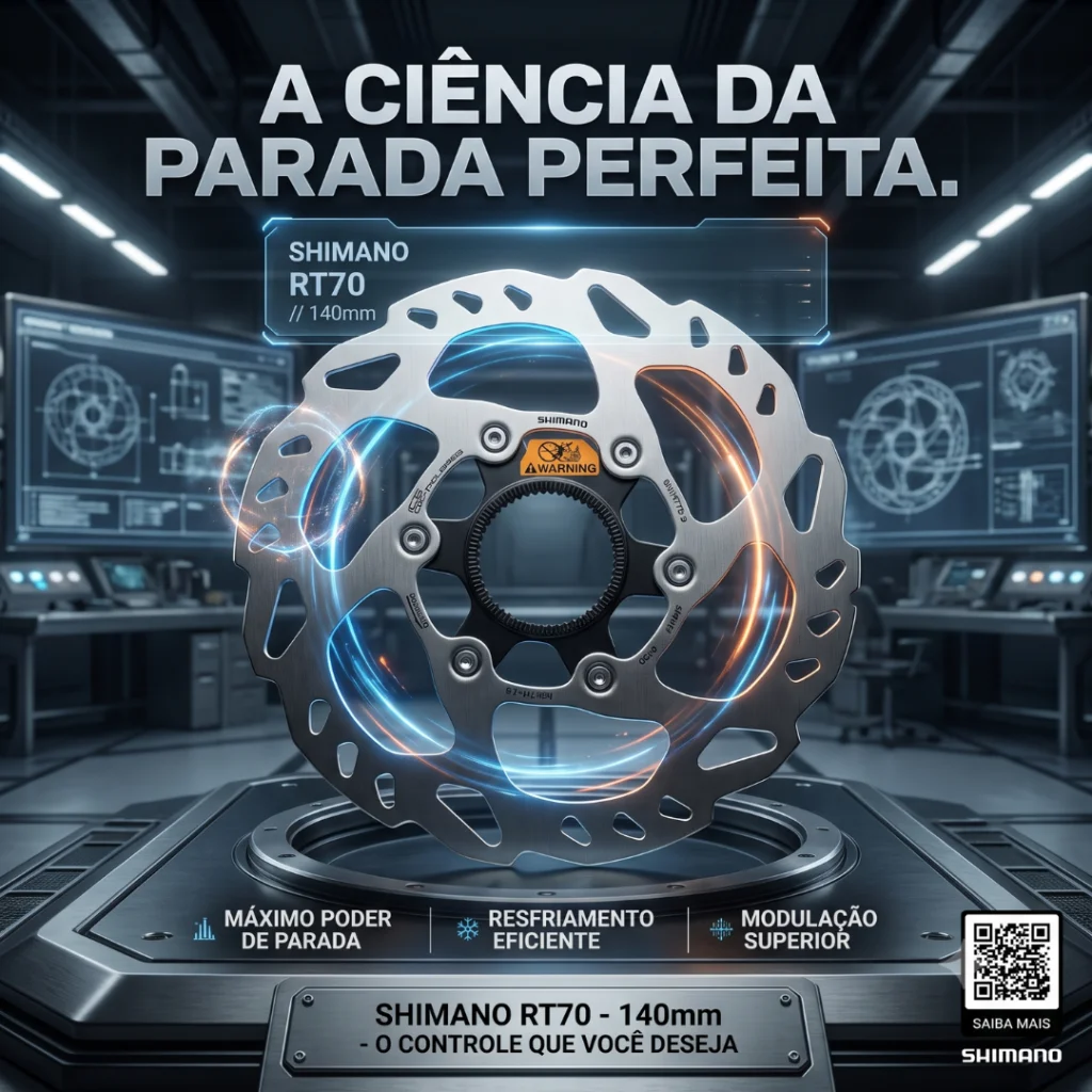 DISCO FREIO SHIMANO RT70 140MM CENTERLOCK