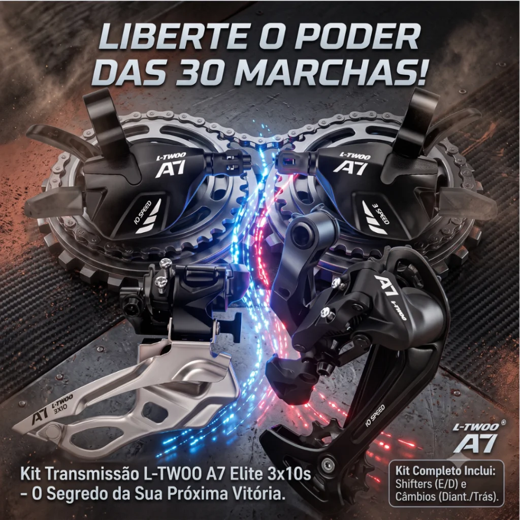 KIT TRANSMISSAO LTWOO 3*10 VELOCIDADES 3 PECAS
