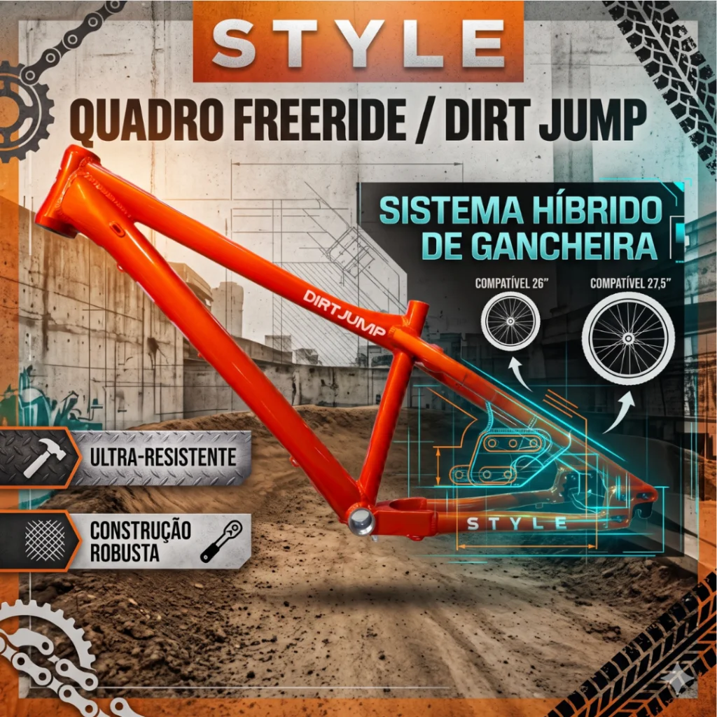 QUADRO STYLE DIRT JUMP HIBRID 26 / 27,5