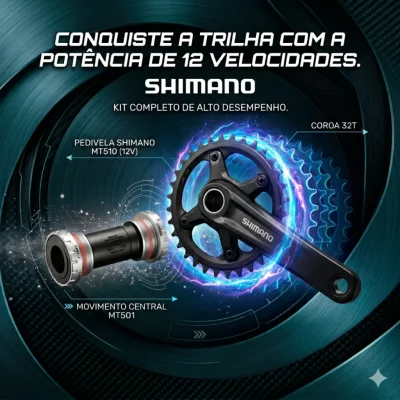 PEDIVELA SHIMANO DEORE MT510 COM COROA 32T