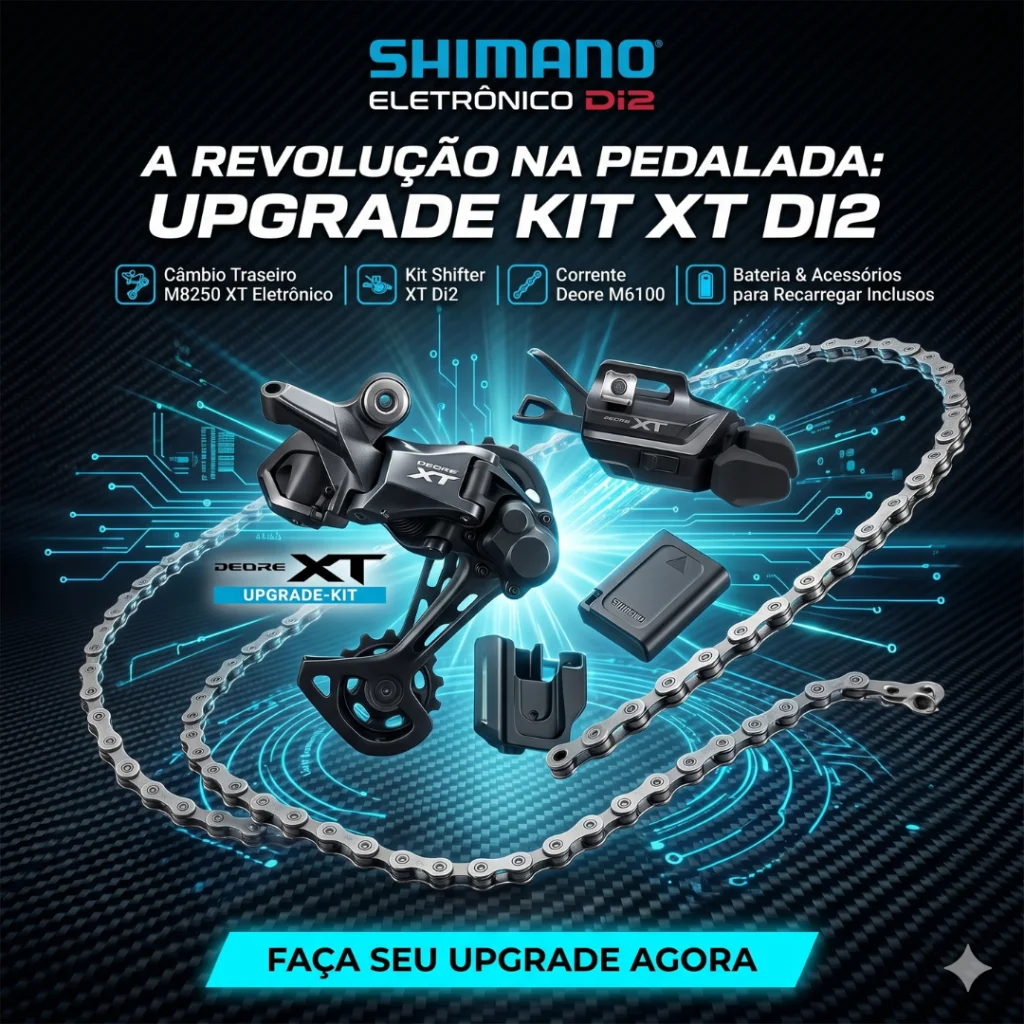 KIT TRANSMISSAO SHIMANO XT M8250 12 VELOCIDADE ELETRONICO
