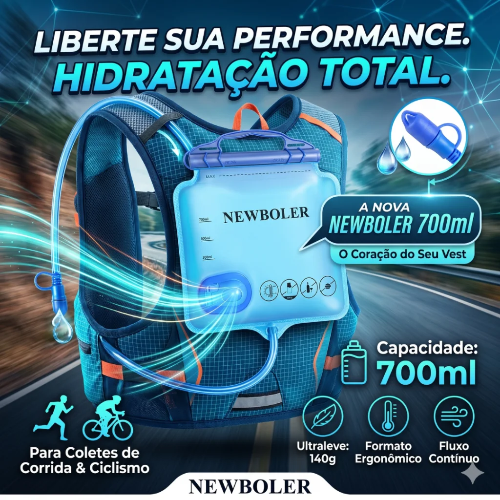 BOLSA HIDRATACAO NEWBOLER 700ML PARA COLETE