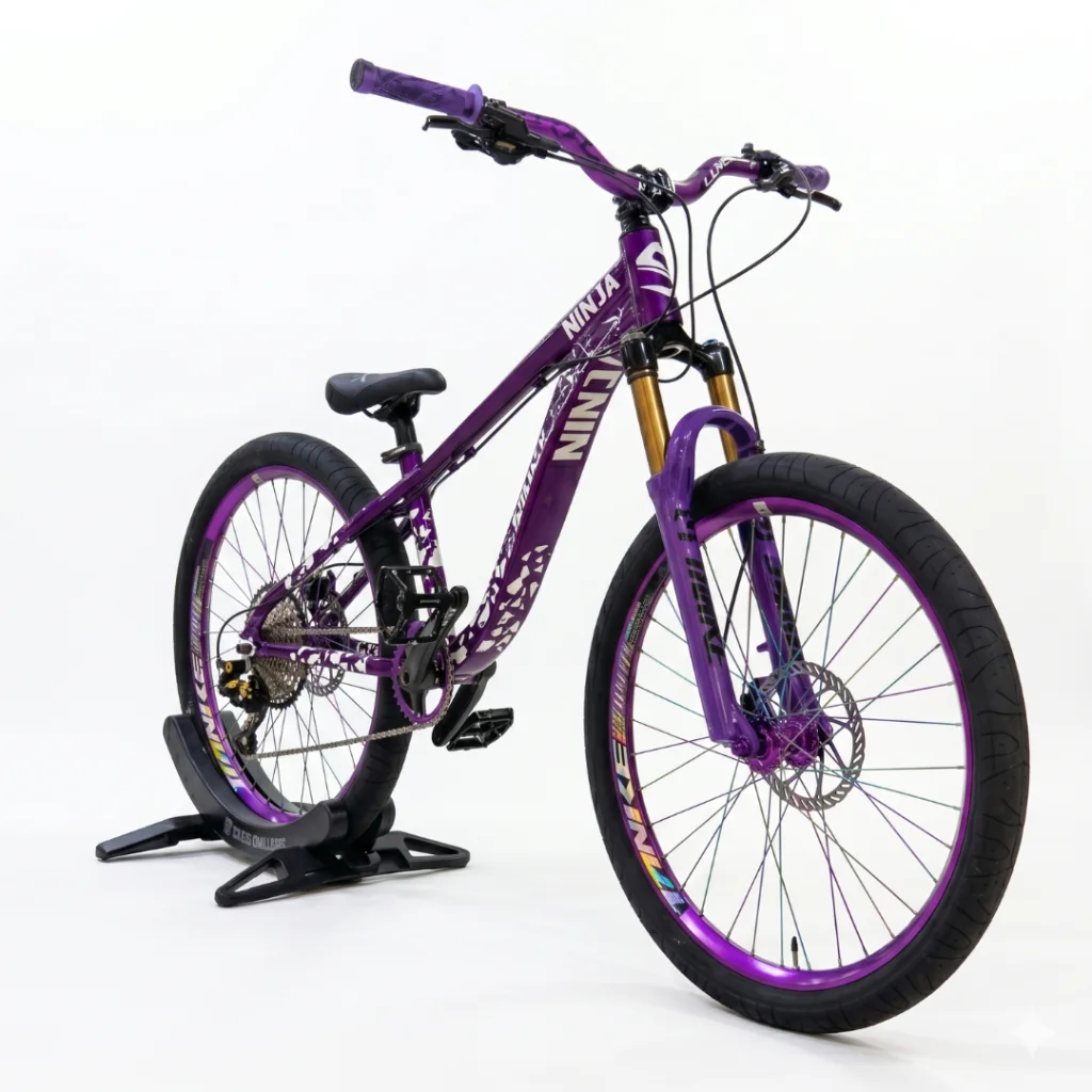 BICICLETA STUNT NINJA DIRT JUMP FREERIDE - PURPLE