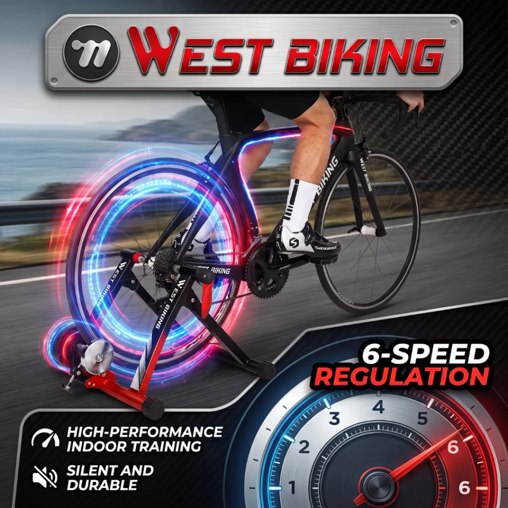 ROLO TREINAMENTO WEST BIKING COM REGULAGEM 6 VELOCIDADE