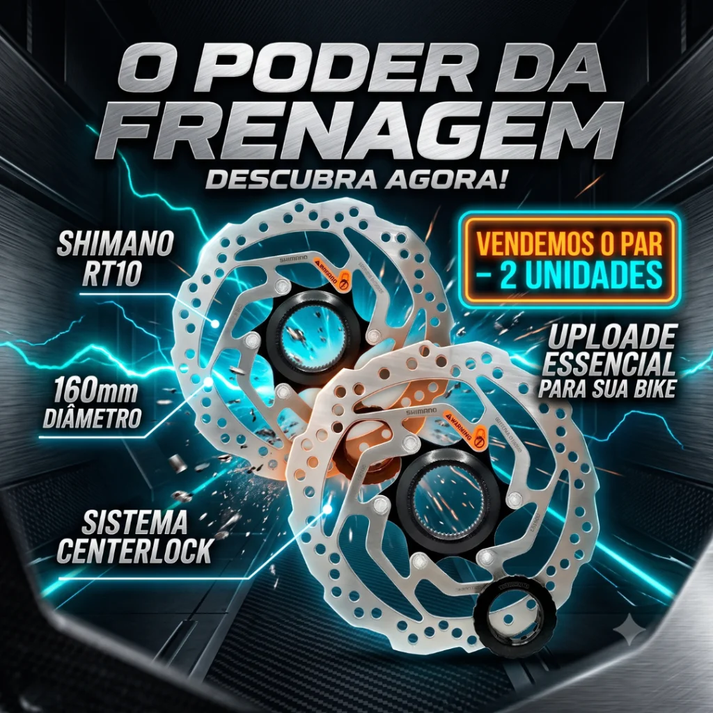 DISCO FREIO SHIMANO RT10 160MM CENTERLOCK - PAR