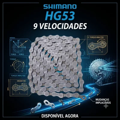 CORRENTE SHIMANO HG53 9 VELOCIDADES