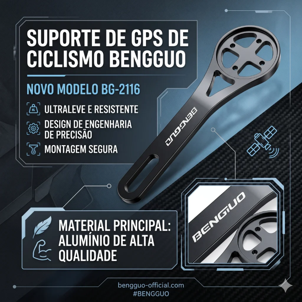 SUPORTE GPS BENGGUO BG-2116 ALUMINIO