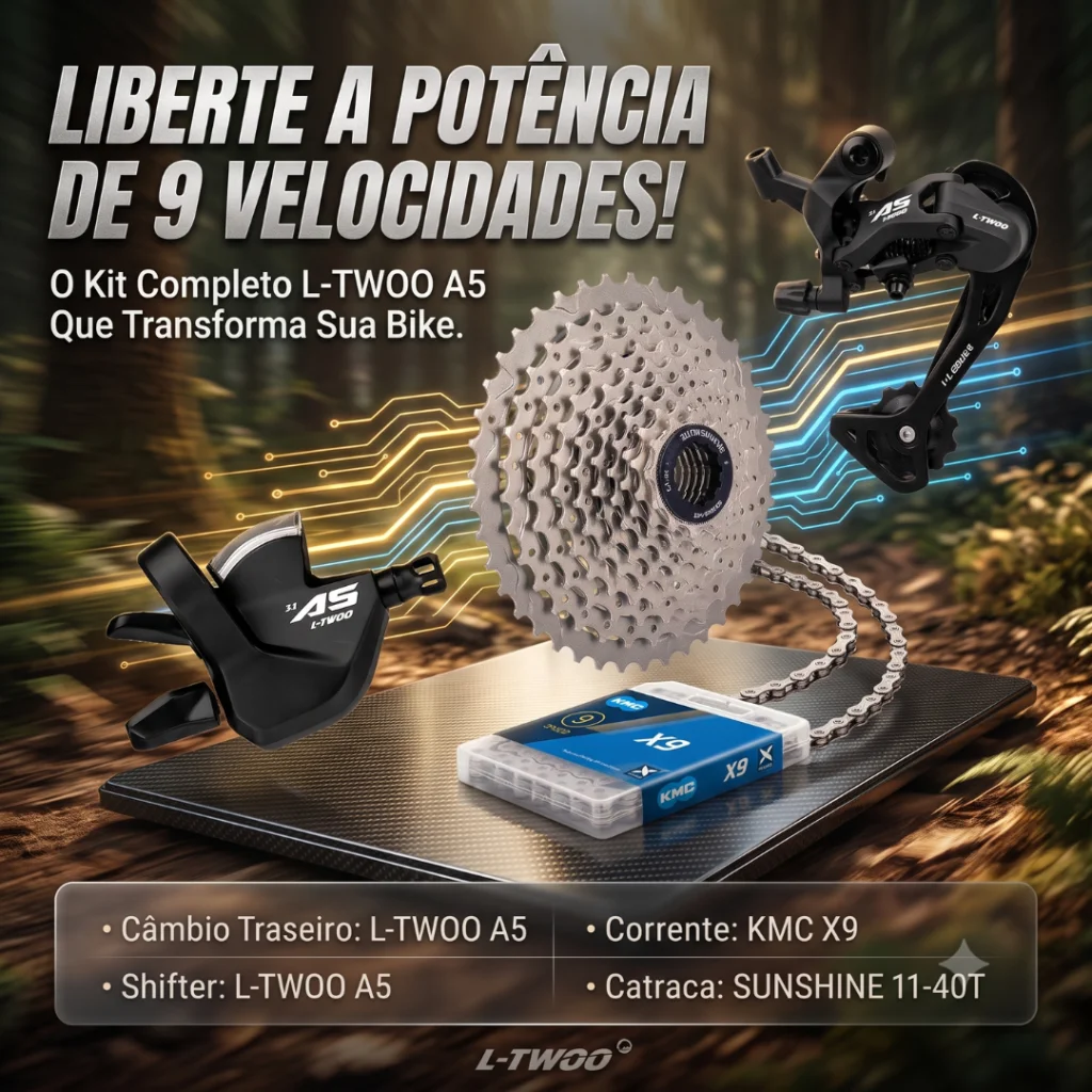 KIT TRANSMISSAO L-TWOO 9 VELOCIDADES 11-40T