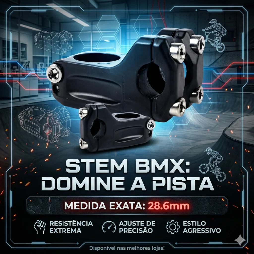 STEM BMX 28.6MM BLACK