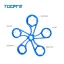 CHAVE TOOPRE TAMPA SUSPENSAO 5 MEDIDAS ALUMINIO & NYLON