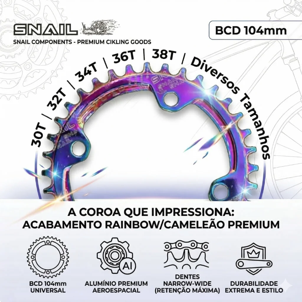 COROA SNAIL BCD 104 REDONDO VARIOS TAMANHO