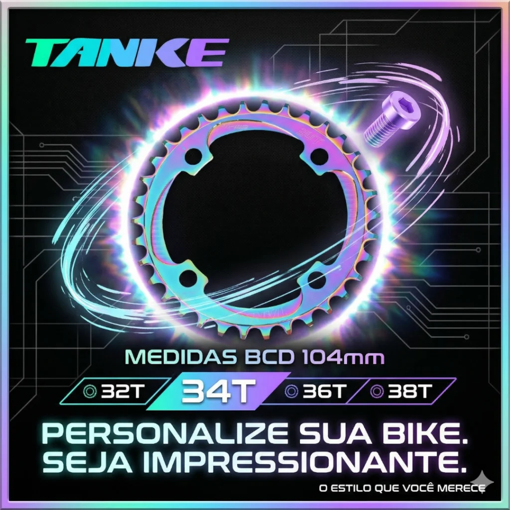 COROA TANKE BCD 104MM REDONDO CAMALEAO VARIOS TAMANHO