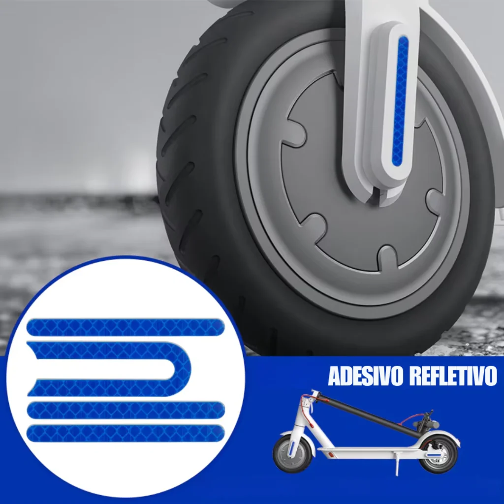 ADESIVOS SINALIZADOR PATINETE VARIAS CORES