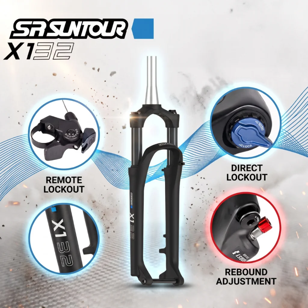 SUSPENSAO SRSUNTOUR X1 32 100MM 15*110MM R29