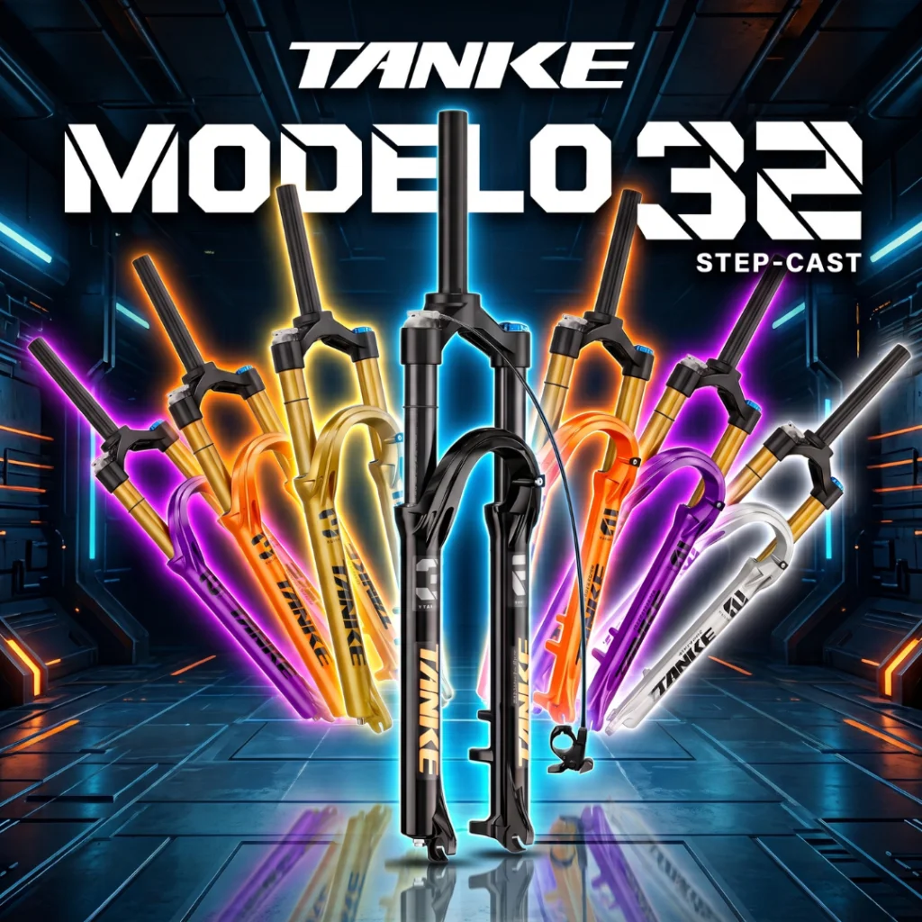 SUSPENSAO TANKE 32 RETO 120MM 9MM TRAVA GUIDAO & OMBRO 