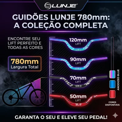 GUIDAO LUNJE VOADOR 720MM & 780MM VARIAS CORES