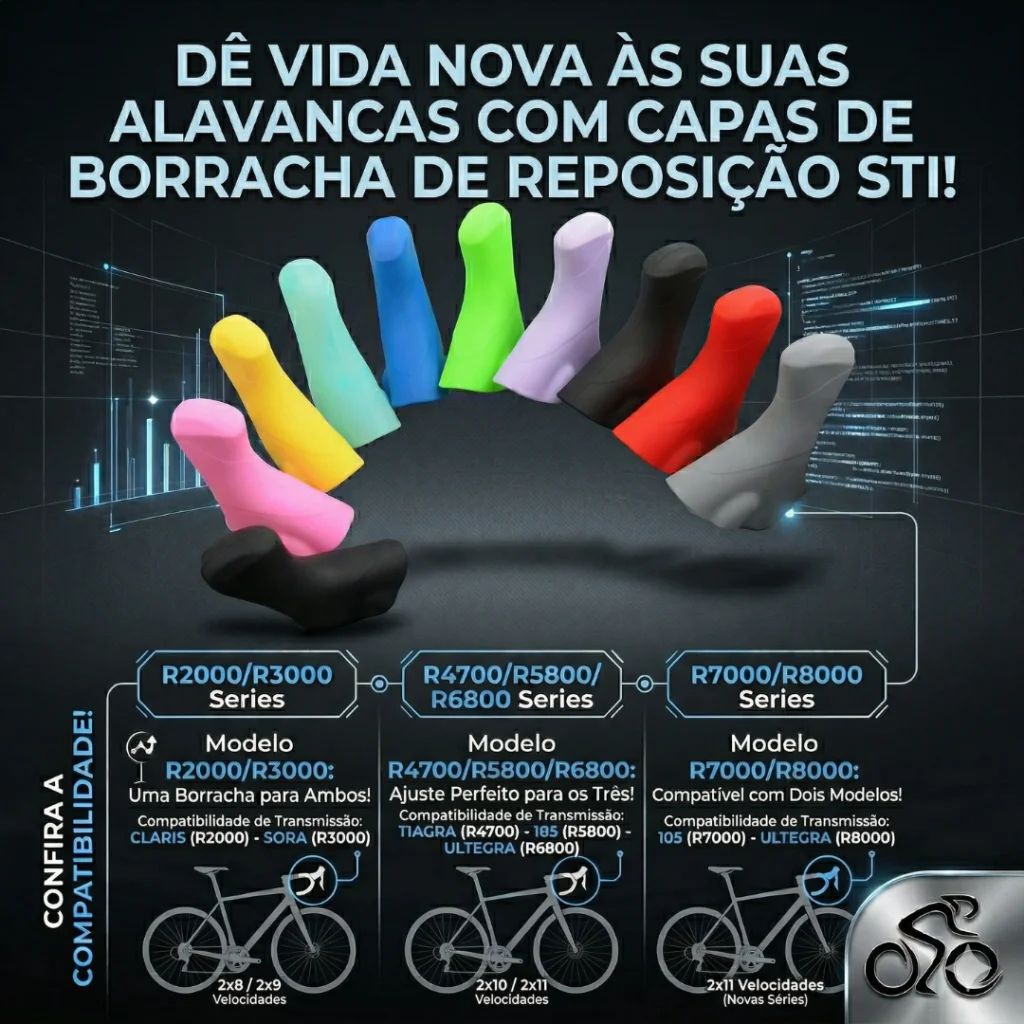 BORRACHA STI PARA ROAD VARIAS CORES