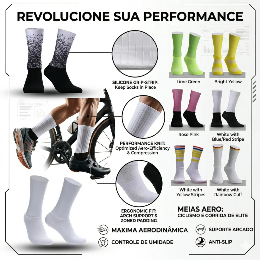 MEIA AERO VARIAS CORES