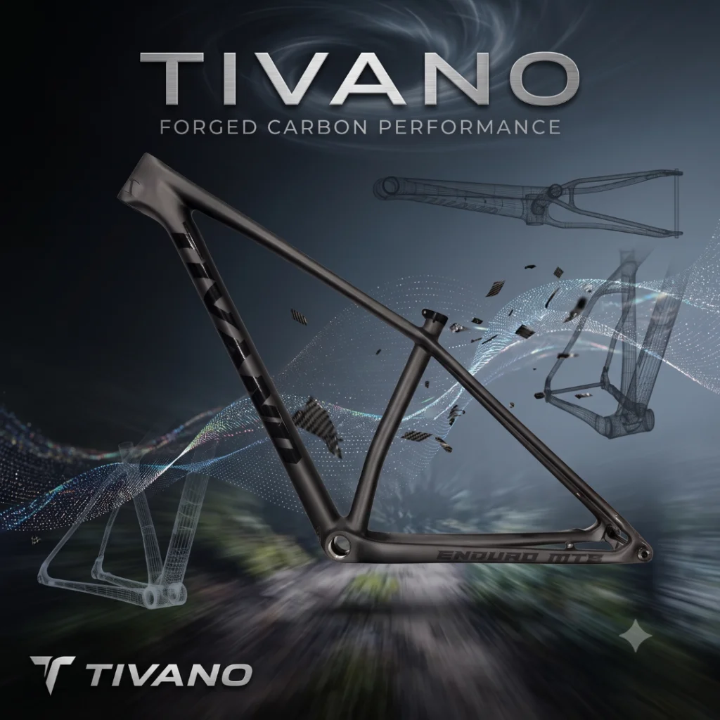 QUADRO TIVANO CARBONO TAMANHO 17 BLACK