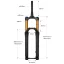 SUSPENSAO BOLANY DH CONICO 38MM 160MM 15*110MM R29