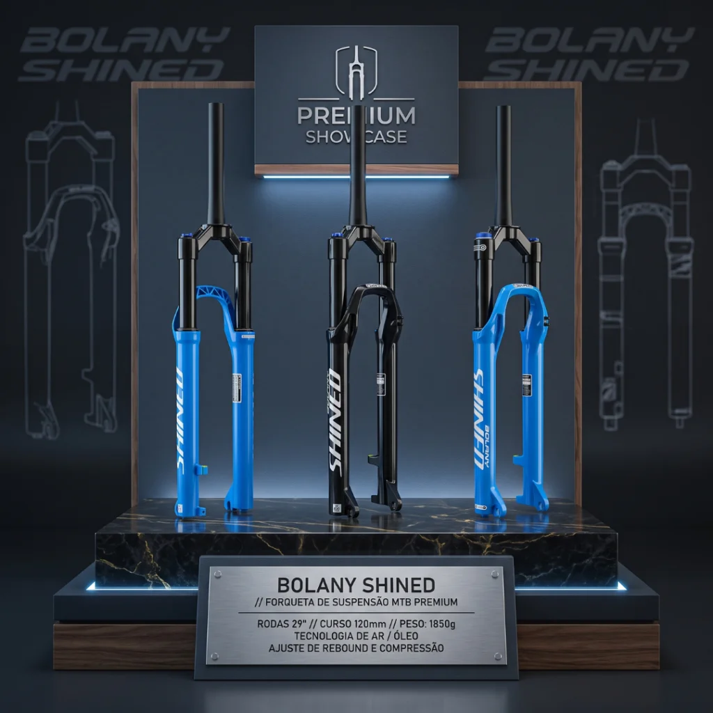 SUSPENSAO BOLANY SHINED RETO 120MM 9MM TRAVA GUIDAO