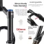 SUSPENSAO BOLANY SHINED RETO 120MM 9MM TRAVA GUIDAO