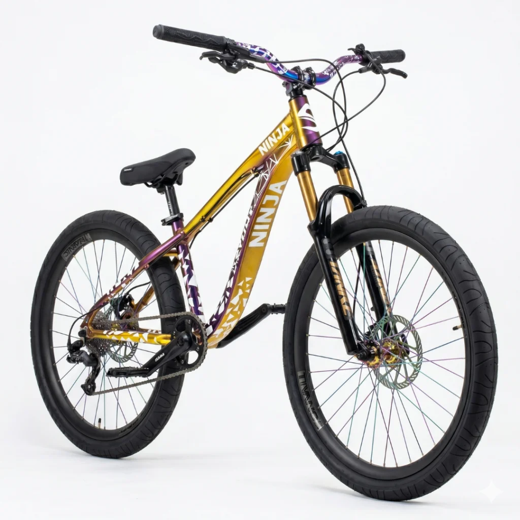 BICICLETA STUNT NINJA DIRT JUMP FREERIDE - CAMALEAO