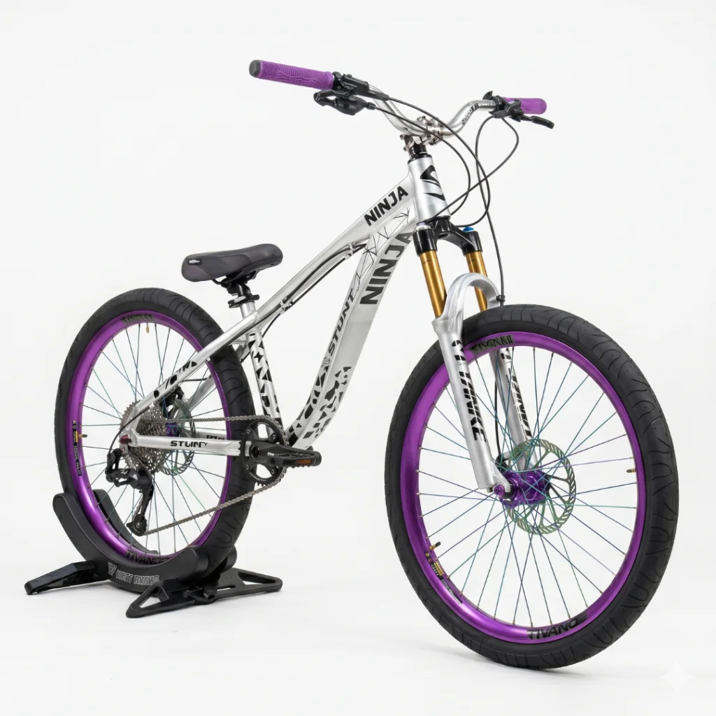 BICICLETA STUNT NINJA DIRT JUMP FREERIDE - SILVER