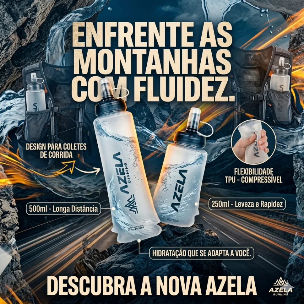 GARRAFA HIDRATACAO AZELA RUNNING 250ML & 500ML