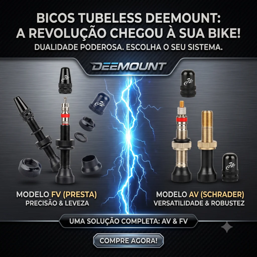 BICO TUBELESS DEEMOUNT AV & FV VARIOS TAMANHO