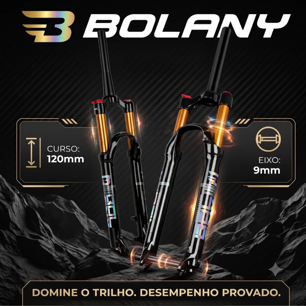 SUSPENSAO RETO BOLANY B 120MM 9MM - BLACK