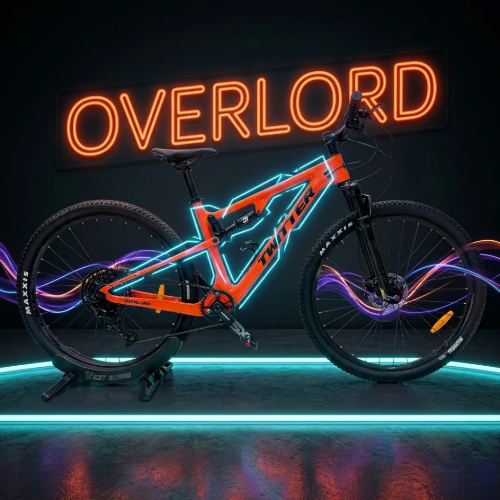 BICICLETA TWITTER OVERLORD FULL MTB R29 SIZE L & M - ORANGE