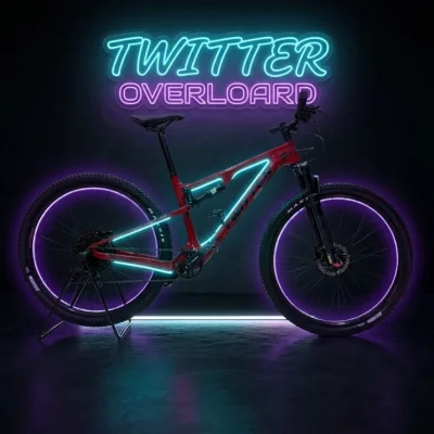 BICICLETA TWITTER OVERLORD FULL MTB R29 SIZE L & M - RED