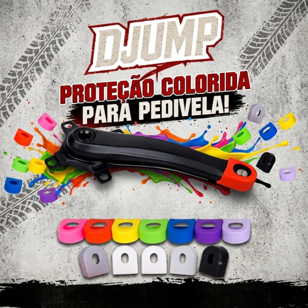 PROTETOR DJUMP PARA PEDIVELA VARIAS CORES