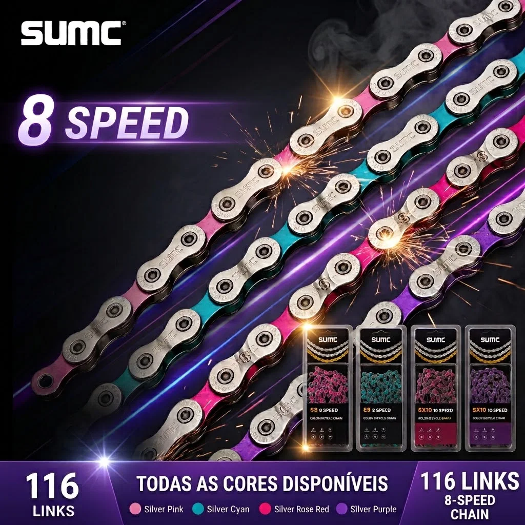 CORRENTE SUMC 8 VELOCIDADE 116L VARIAS CORES